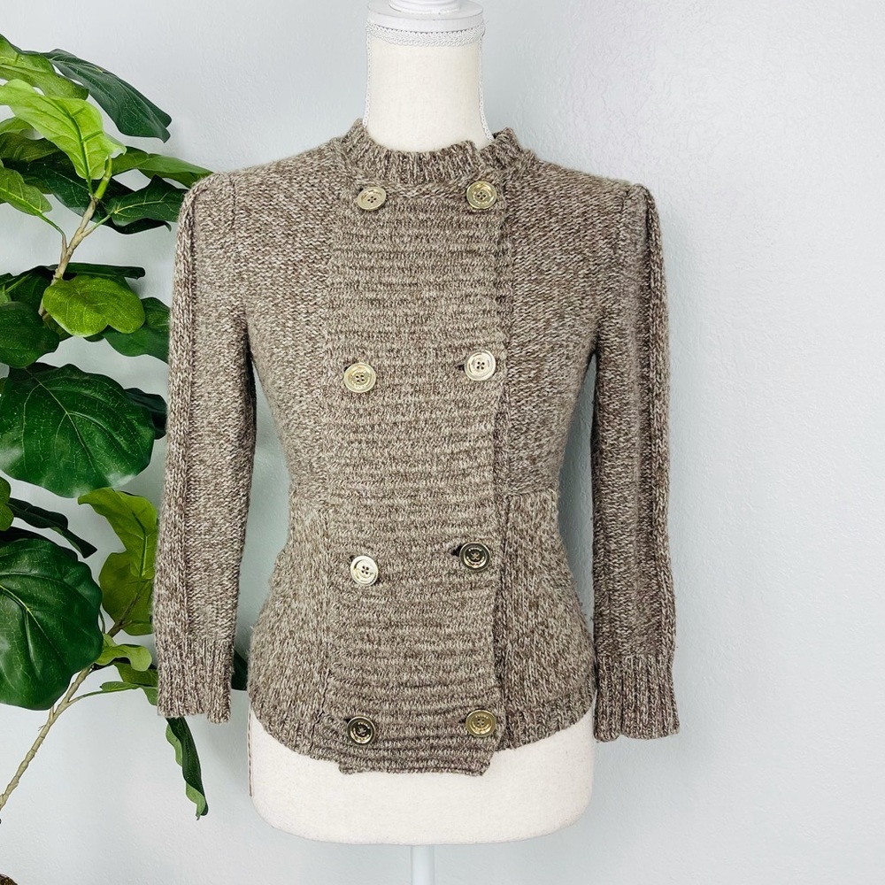 JUICY COUTURE VINTAGE WOOL CASHMERE BLEND FOUBLE BREAST BUTTON COAT JACKET
